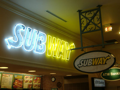 Subway Backlit Menu Signs